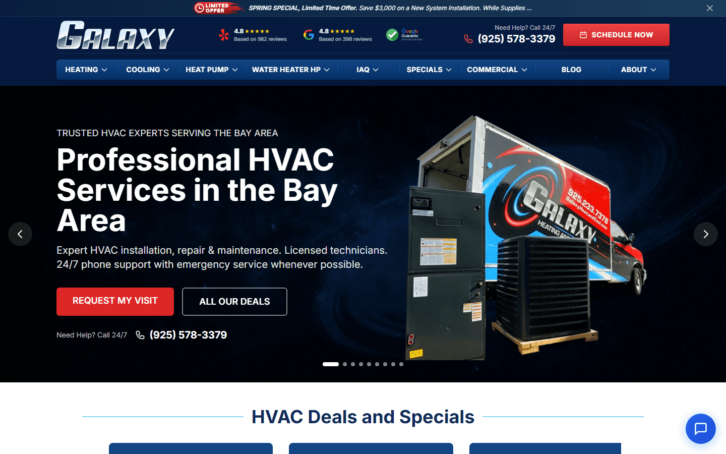 Сайт Galaxy Services